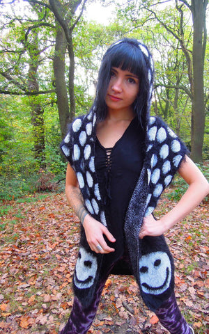 Smiley face cardigan