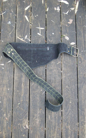 belt leather pouch