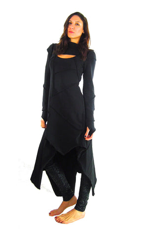 Long Sleeve Asymmetric Dress