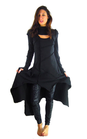 Long Sleeve Asymmetric Dress