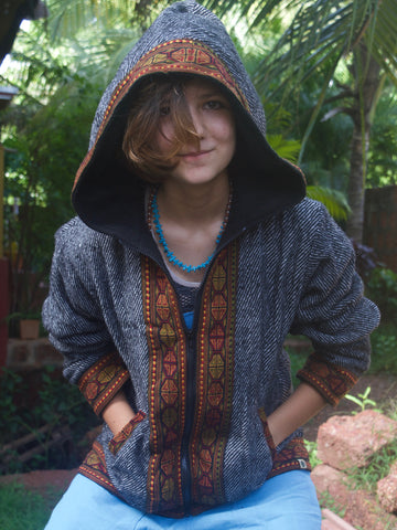Warm winter tribal jacket
