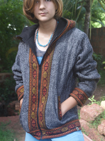 Warm winter tribal jacket