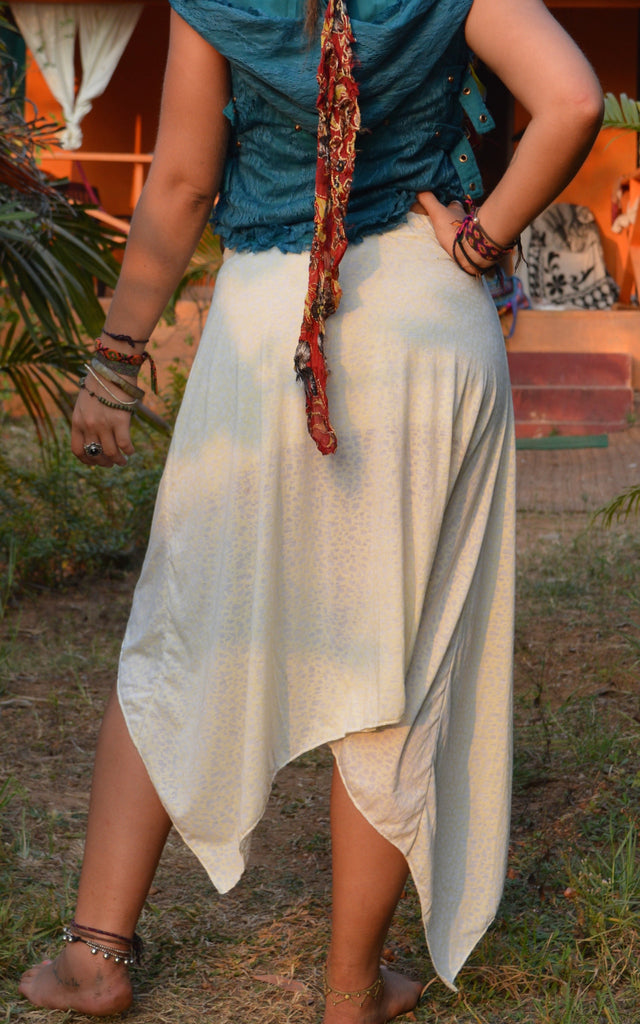 Gypsy Skirt asymmetrical sheer light dreamy skirt summer skirt