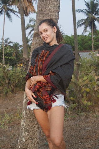 Embroidered Shawl Blanket Scarf
