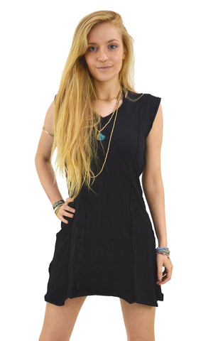 Psy trance style mini dress long top