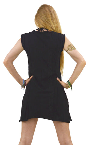 Psy trance style mini dress long top
