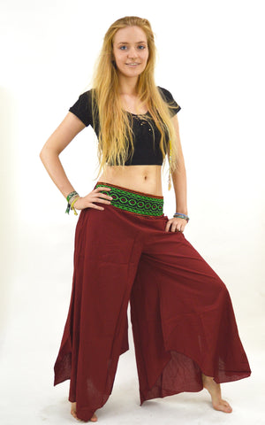 Karma Flared Embroidered Gypsy Pants