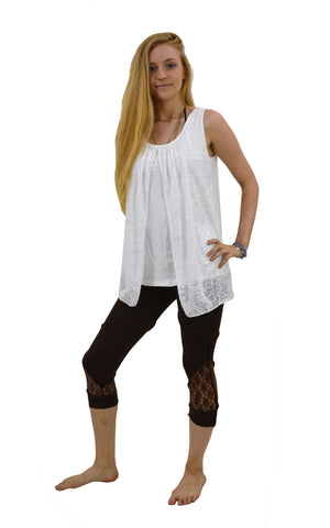 Split way sleeveless Blouse