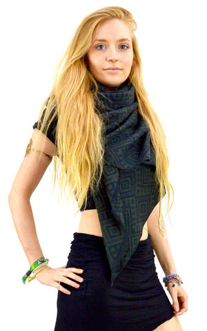 Winter Shawl Tribal Print