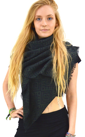 Winter Shawl Tribal Print