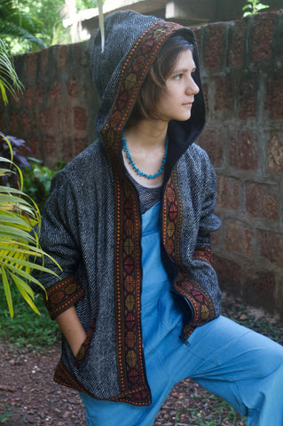 Warm winter tribal jacket