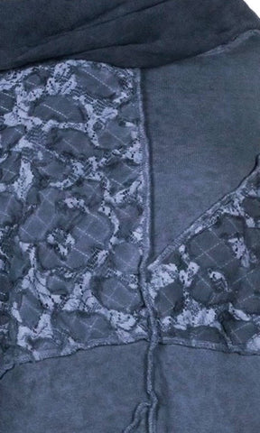 Patchwork sweater Oversized Hoodie