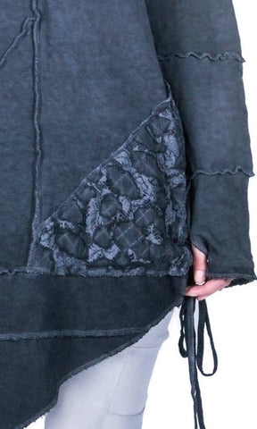 Patchwork sweater Oversized Hoodie