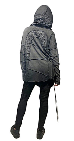 Patchwork sweater Oversized Hoodie