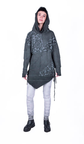 Patchwork sweater Oversized Hoodie