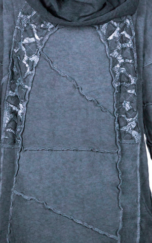Patchwork sweater Oversized Hoodie