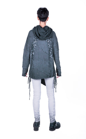 Patchwork sweater Oversized Hoodie