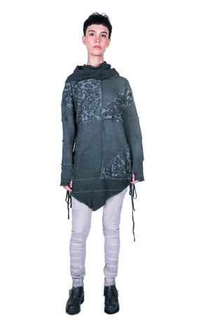 Patchwork sweater Oversized Hoodie