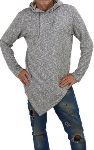 Long Sleeve Asymmetric tunic Hoody.