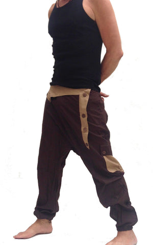 Cargo pants low crotch