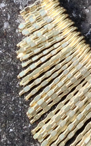 Brass Hammered Necklace