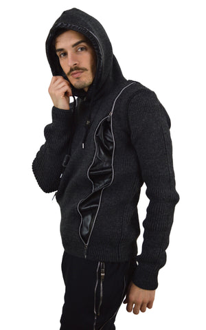 Long Sleeve Zipped Hoody Jumper