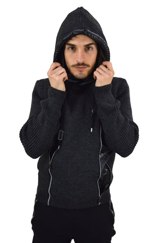 Long Sleeve Zipped Hoody Jumper