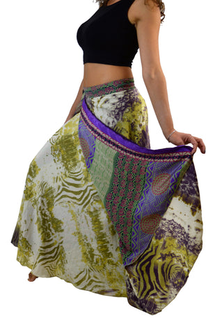 Wrap Silk Maxie Skirt