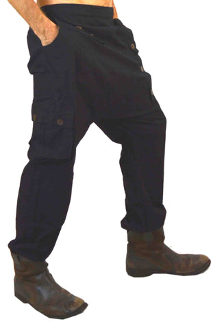 Cargo pants low crotch