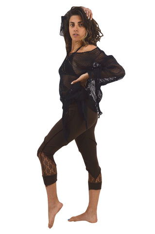 Yoga Capris Leggings Pixie style 3/4