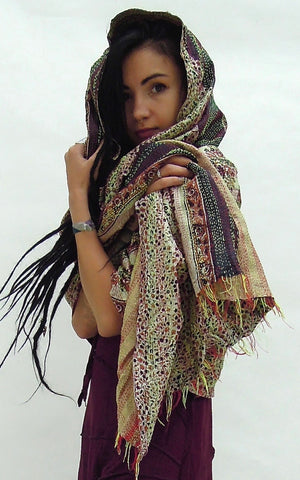 Silk Shawl colourful  Sarong