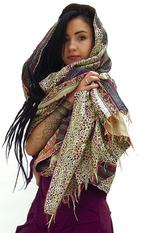 Silk Shawl colourful  Sarong