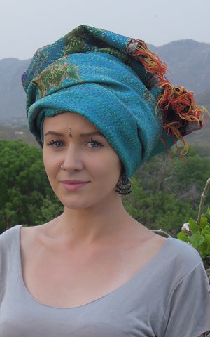 Silk Shawl colourful  Sarong