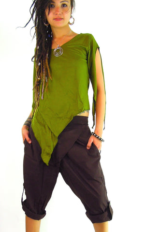 Button Rollup Shorts