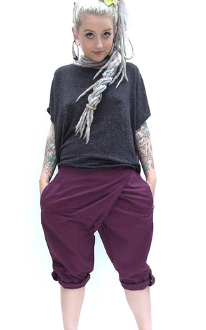 Button Rollup Shorts