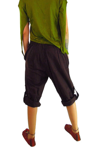 Button Rollup Shorts