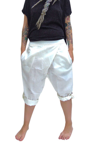 Button Rollup Shorts