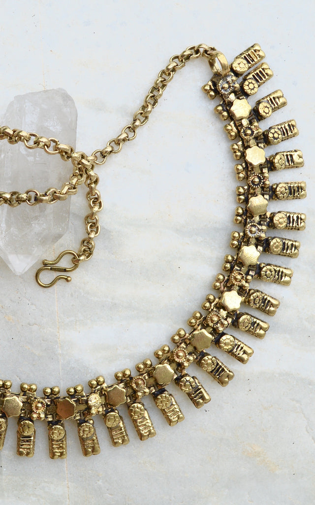 Brass Tribal Rajasthani Gypsy Necklace