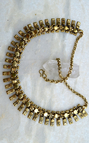 Brass Tribal Rajasthani Gypsy Necklace