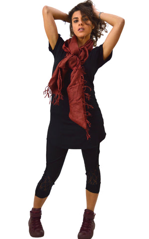 Pure Cotton and Silk Scarf