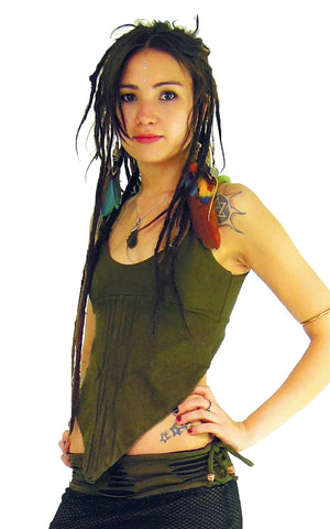 Camisole Top Pixie top with Pleated front