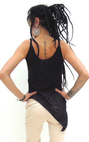 Pixie Sleeveless Pointy Vest Top