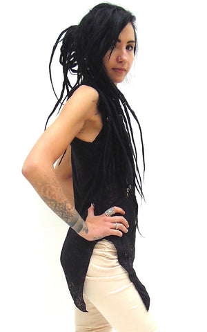 Pixie Sleeveless Pointy Vest Top