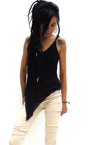 Pixie Sleeveless Pointy Vest Top