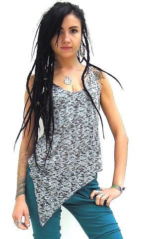 Pixie Sleeveless Pointy Vest Top