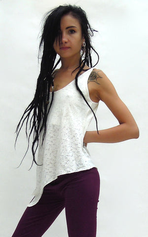Pixie Sleeveless Pointy Vest Top
