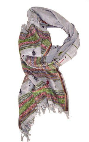 Shawl Tribal Ethnic Hand Embroidered.