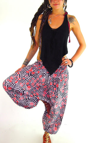 Spiral Harem Pants