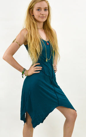 Pixie dress  Asymmetric Midi