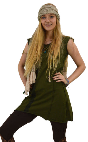 Psy trance style mini dress long top